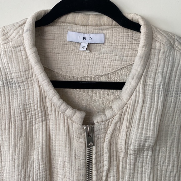 IRO cream linen bomber - Picture 2 of 5